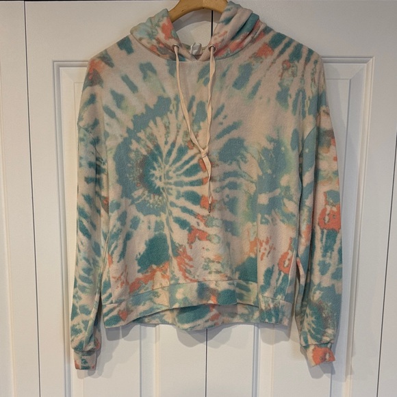 Colorful Tie-Dye Women's Hoodie - Picture 9 of 9